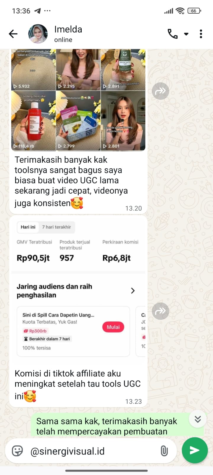 Testimoni Imelda - Reseller Kosmetik